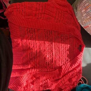 Coral cardigan